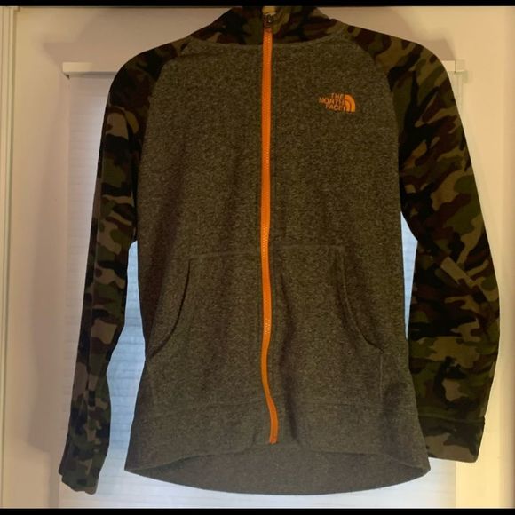 The North Face Other - Boys North Face Fleece Camo Zip up Jacket Sweatshirt Large 14/16